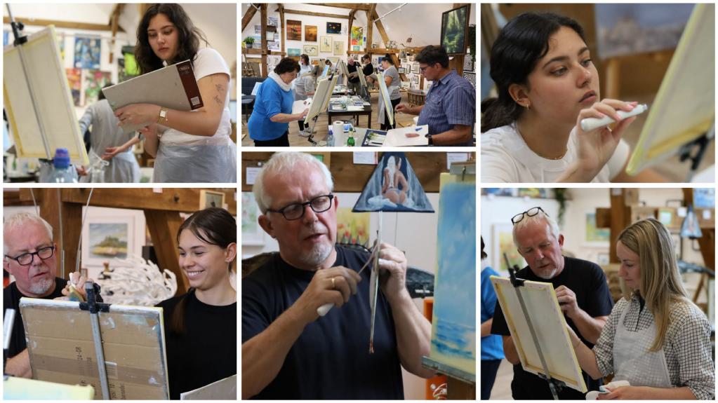 Malkurs nach Bob Ross mit Uwe Rieger