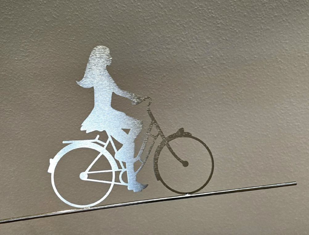 Radfahrerin /